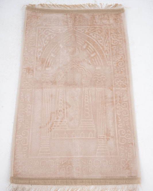 Velvet Prayer Mat Beige
