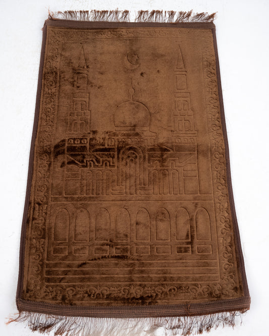 Velvet Prayer Mat Brown