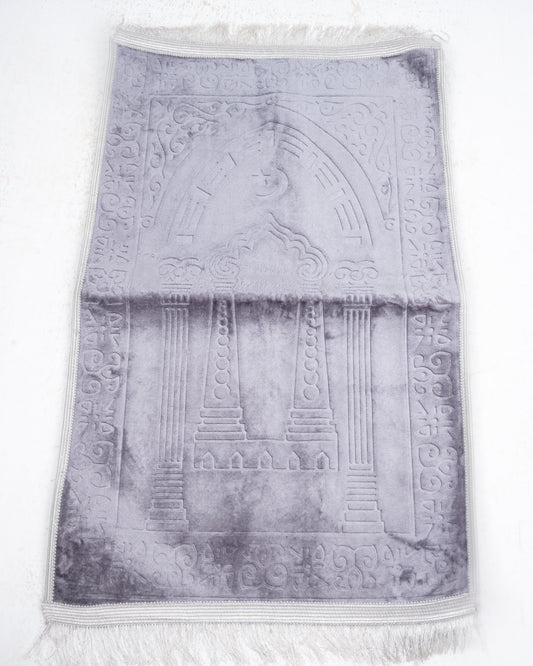 Velvet Prayer Mat Grey