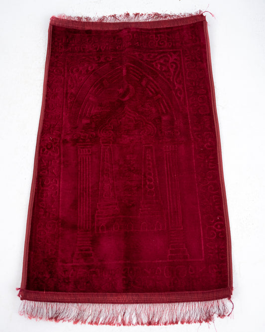 Velvet Prayer Mat Burgundy