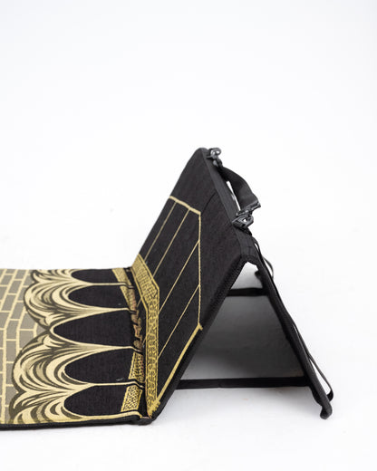 سجادة صلاة مسند الظهر ( الكعبة ) مبطنة